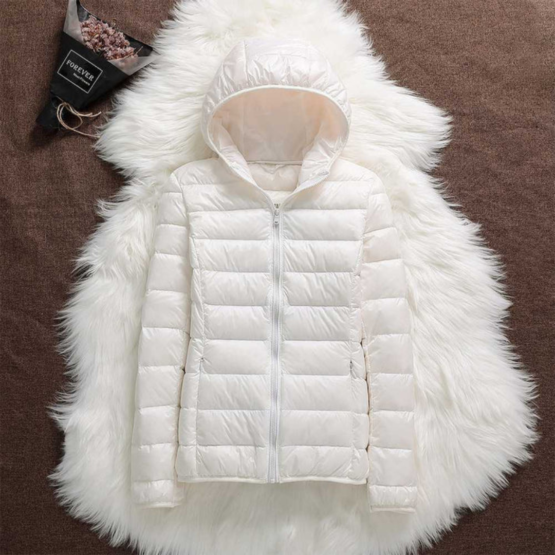 Metta Padded Jacket | White - Threadford