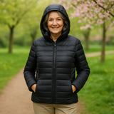 Metta Padded Mid Jacket | Black - Threadford