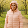 Metta Padded Mid-Season Jacket | Light Pink - Threadford