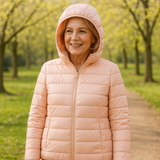 Metta Padded Mid-Season Jacket | Light Pink - Threadford