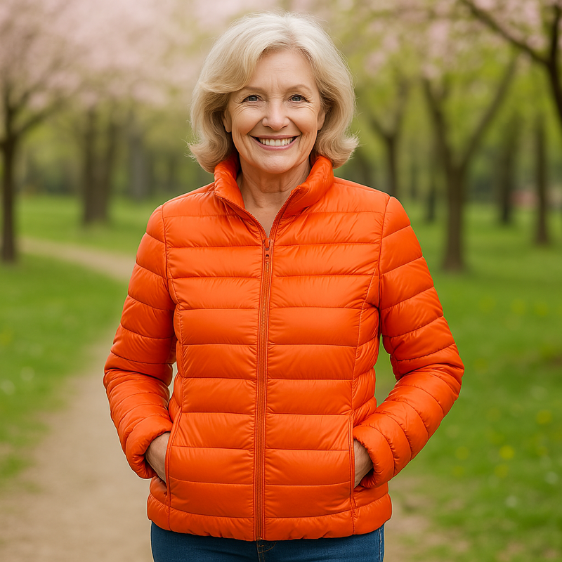 Ulla Lightweight Jacket | Orange - Threadford