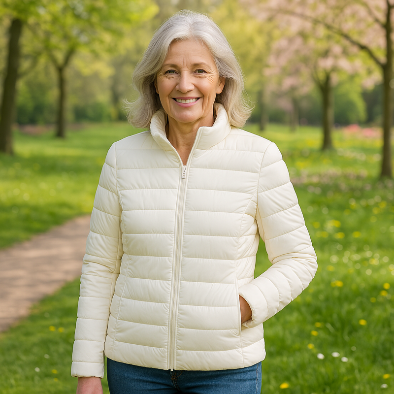 Ulla Lightweight Jacket | White - Threadford