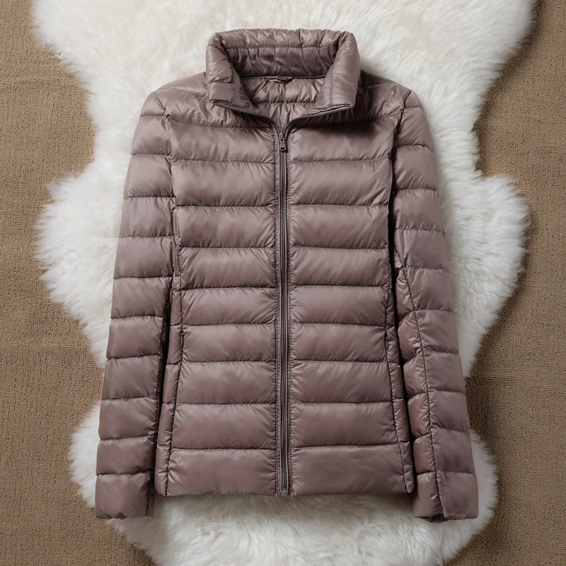 Ulla Lightweight Mid-Season Jacket | Champagne - Threadford