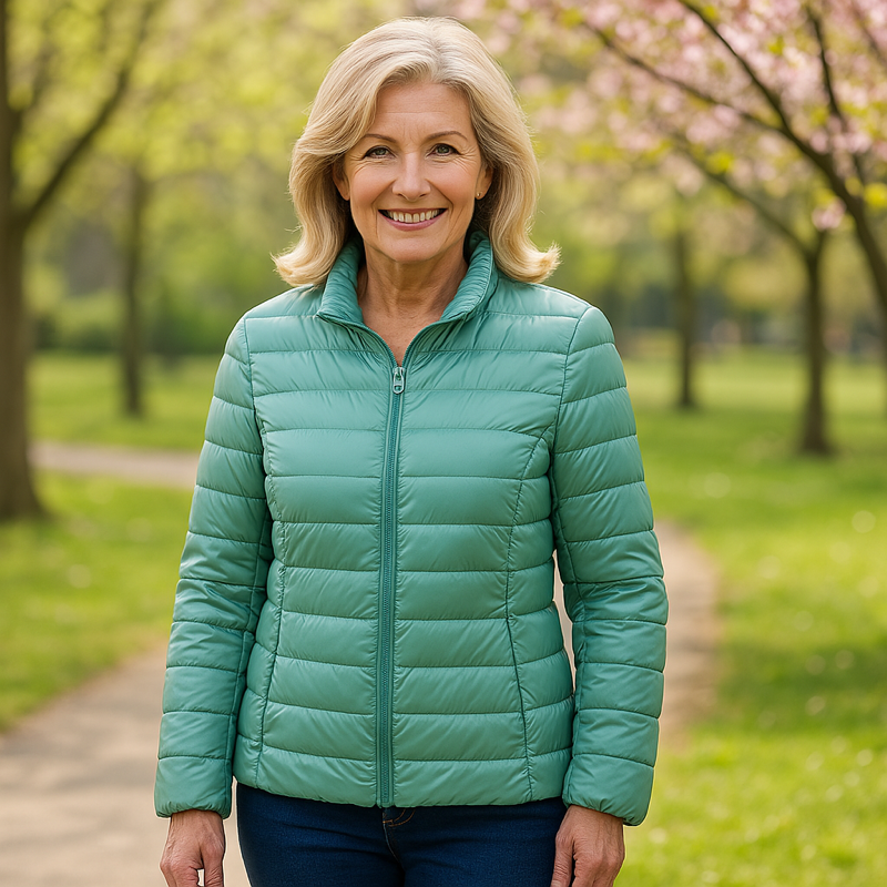 Ulla Lightweight Mid-Season Jacket | Mint Green - Threadford