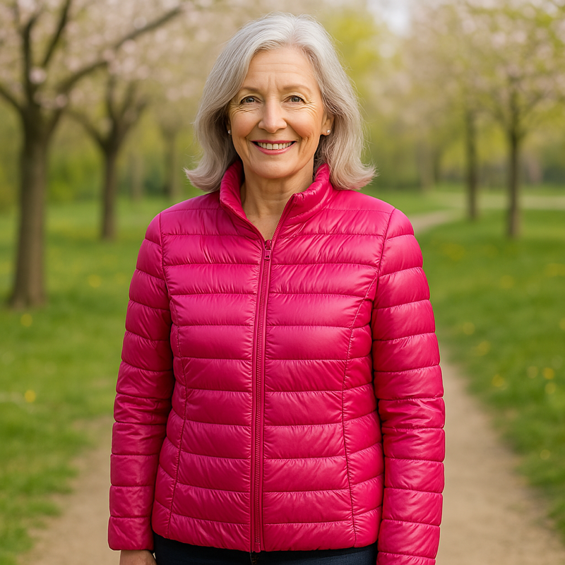 Ulla Lightweight Transitional Jacket | Pink - Threadford