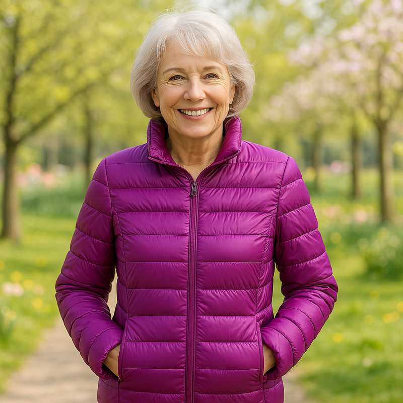 Ulla Lightweight Transitional Jacket | Purple - Threadford