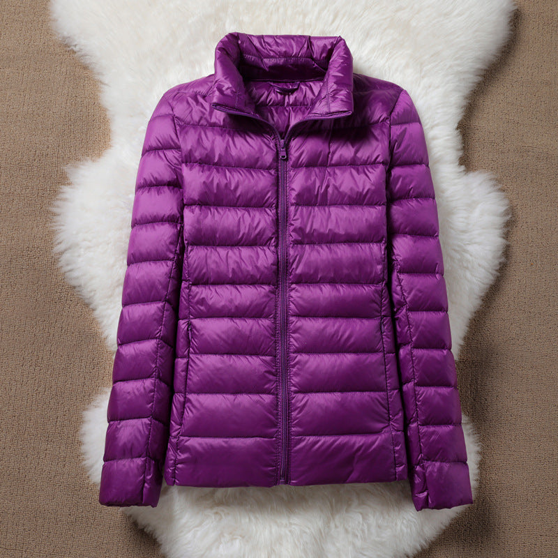 Ulla Lightweight Transitional Jacket | Purple - Threadford