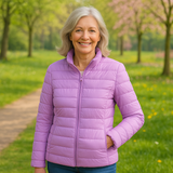 Ulla Padded Mid-Length Jacket | Lilac - Threadford