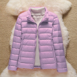 Ulla Padded Mid-Length Jacket | Lilac - Threadford