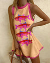 Anavée™ | Mini dress with sardine print - Threadford