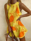 Orvienne™ | Mini Dress with Crab Print - Threadford