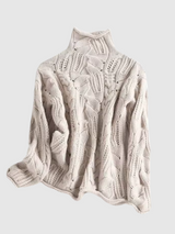 Carla - Elegant Wool Sweater - Threadford