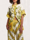 Classic Summer Oversized Tailored Printed Shirt - Threadford