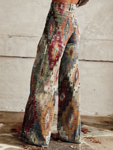 Léa - Retro Chevron Trousers - Threadford