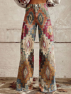 Léa - Retro Chevron Trousers - Threadford
