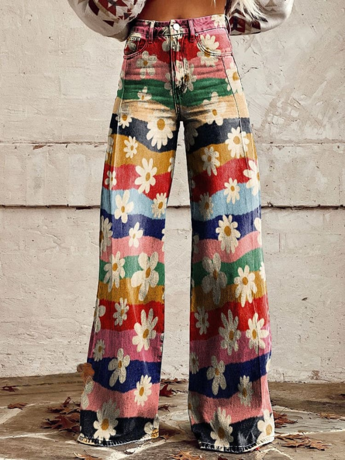 Léon - Retro Floral Trousers - Threadford