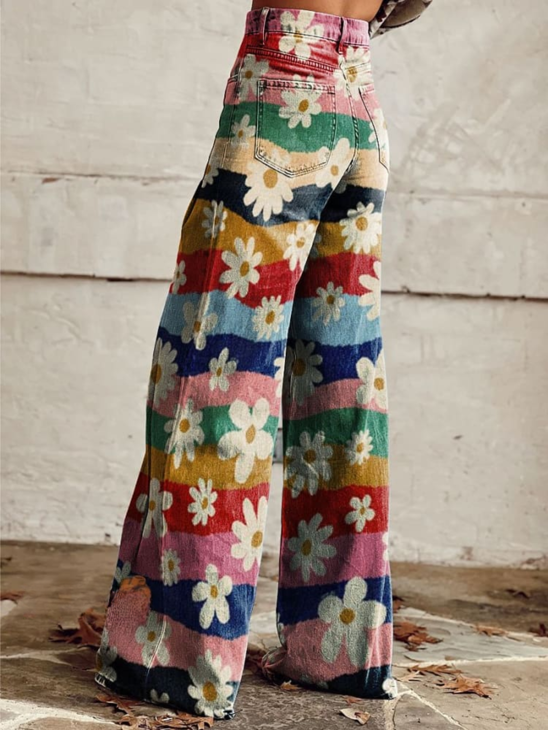 Léon - Retro Floral Trousers - Threadford