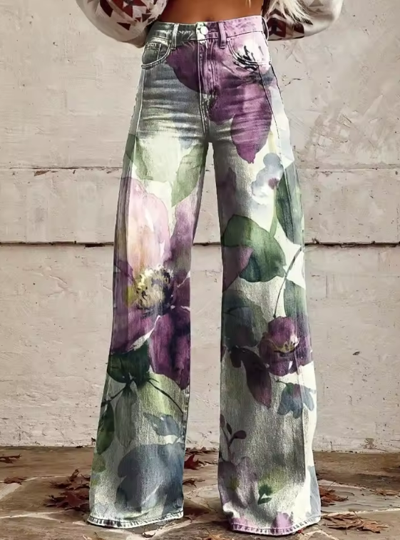 Alessia - Vintage Boho Trousers - Threadford