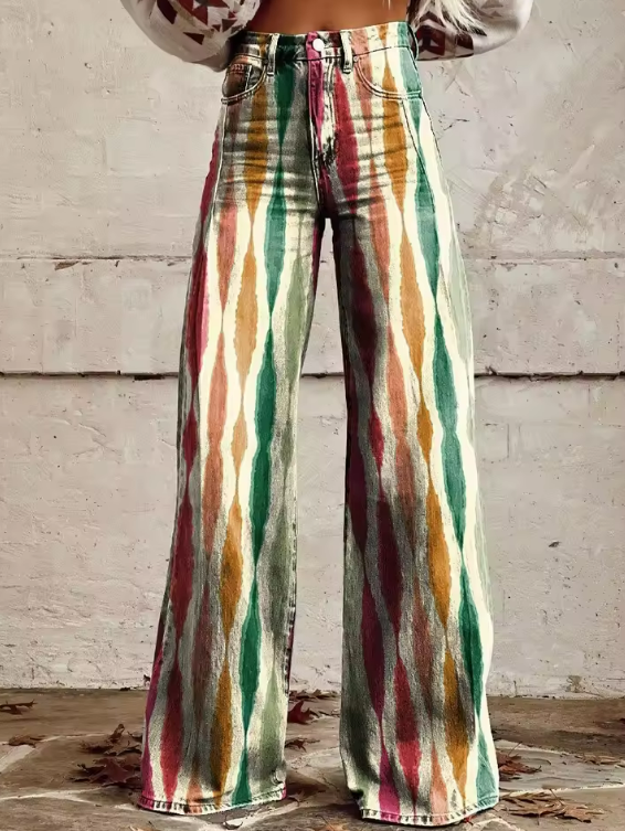 Isabella - Chic Boho Trousers - Threadford