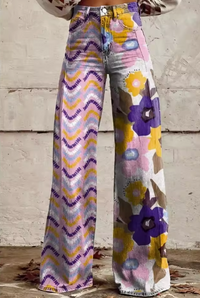 Isadora - Pantaloni primaverili floreali