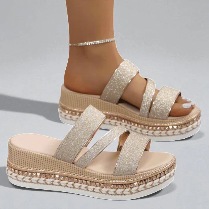 Fiorella™ | Premium Comfortable Wedge Sandals - Threadford