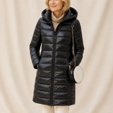 Elodie | Longline Quilted Puffer Coat for Women