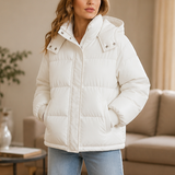 Veluna | Padded Puffer Jacket with High Collar