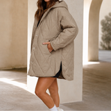 Willow | Oversized Quilted Puffer Coat with Hood