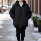 Everly | Quilted Hooded Jacket with Zip Closure