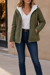 Coldbourne | Hooded Quilted Winter Jacket for Women