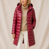 Elodie | Longline Quilted Puffer Coat for Women