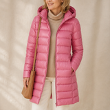 Elodie | Longline Quilted Puffer Coat for Women