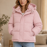 Veluna | Padded Puffer Jacket with High Collar