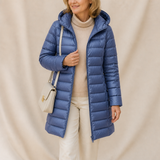 Elodie | Longline Quilted Puffer Coat for Women