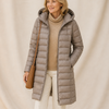 Elodie | Longline Quilted Puffer Coat for Women