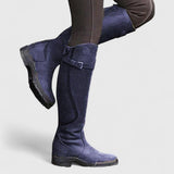 Amy | Classic Knee High Buckle Black Boots