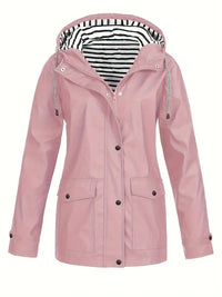 Luna | Raincoat with Striped Lining