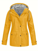 Luna | Raincoat with Striped Lining