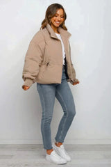 Diana | Cropped Quilted Puffer Jacket
