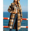 Rachel | Women's Longline Checked Coat