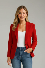 Aveline | Women's Tailored Red Blazer