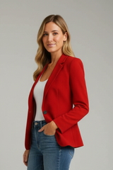 Aveline | Women's Tailored Red Blazer